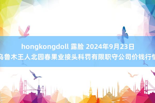 hongkongdoll 露脸 2024年9月23日乌鲁木王人北园春果业接头科罚有限职守公司价钱行情